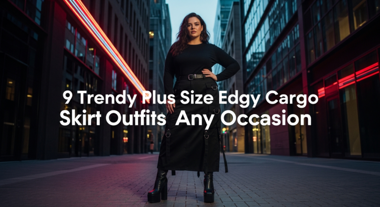 9 Trendy Plus Size Edgy Cargo Skirt Outfits For Any Occasion