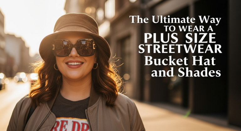 The Ultimate Way to Wear a Plus Size Streetwear Bucket Hat and Shades